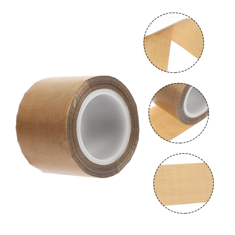 High Temperature Resistant PTFE Cloth Adhesive Tape 2 Inch x 10 Yards Industrial Heat Insulation - Image 5